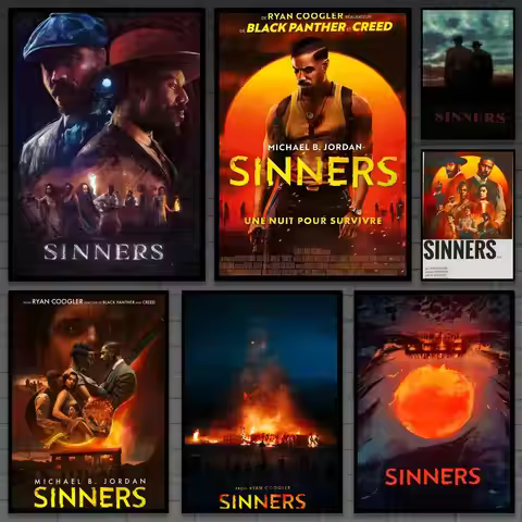 s-Sinners classic movie Poster Versatile HD Waterproof Wall Art Self-Adhesive Decor for Any Space Id