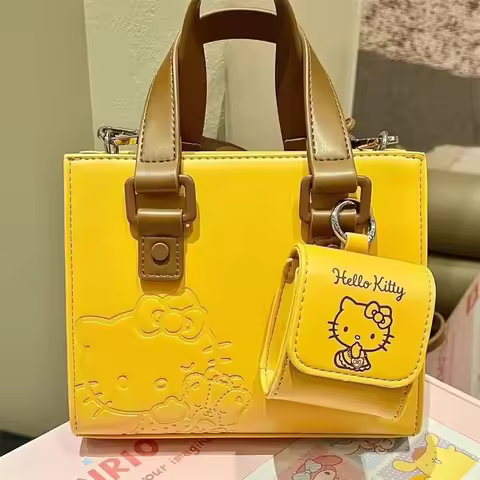 Kawaii Hello Kitty Shoulder Bag Cinnamoroll Handbag My Melody Crossbody Bag Kuromi Tote Bag