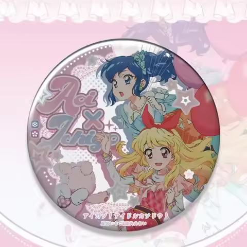 Aikatsu！badge Kiriya Aoi Hoshimiya Ichigo Anime Peripherals Cute Cartoon Originality Good-looking Ba