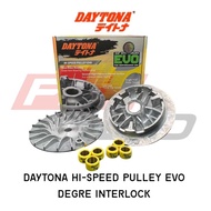 Daytona High Speed Pulley Racing EVO Degree Interlock + Roller NVX V1 & V2 Nmax  Original