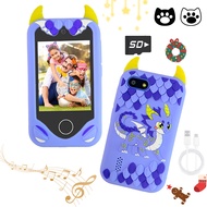 Rechargeable Kids Toy Phone 2.8 Touch Screen Dual Camera Video Player Game Toy Birthday Gift 3-12Y T
