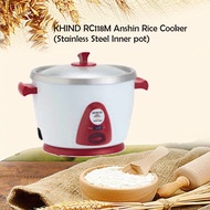 KHIND RC118M Anshin Rice Cooker (Stainless Steel Inner pot)