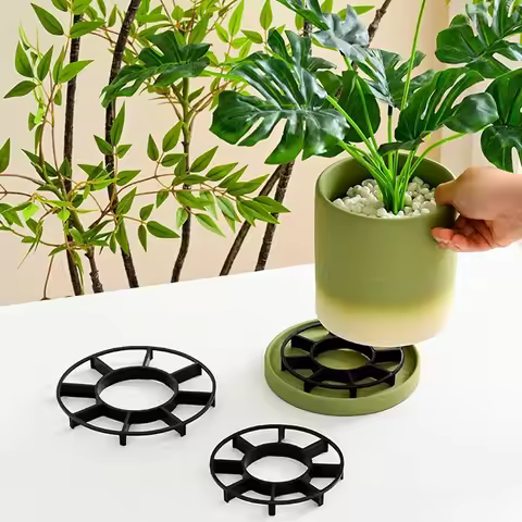 12-25cm Plastic Flower Pot Tray,Garden Flower Pot Bottom Cushion To Prevent Plant Root Rot,Home Fowe