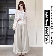 YAYANGREN | Blue Flared Culotte Pants 9-point