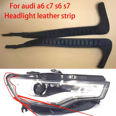 2X Headlight Seal Car Headlight Cover Strip Headlight Sealing Strip Gasket Headlight Trim for Audi A