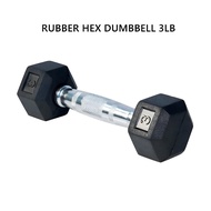 Hexagon Dumbbell 20lb 15lb 10lb 8lb 5lb 3lb Premium Rubber Coated Weight Biceps Triceps Bench Press 