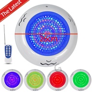 ไฟ LED ติดผนัง26ซม.,AC12V สระว่ายน้ำ ABS ขนาด26ซม. โคมไฟใต้น้ำไฟ LED กันน้ำ IP68 (RGB พร้อมรีโมทคอนโ