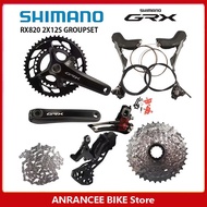 Shimano GRX RX820 Groupset 2x12s RX820 Crankset Shifter Hydraulic Disc Brakes Groupset For Gravel Bi