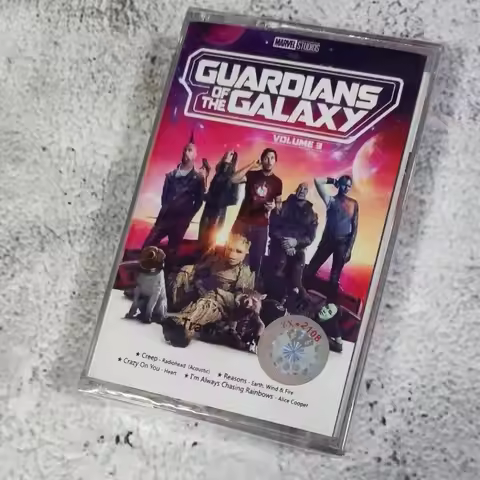 Movie Star Lord Radiohead Music Tape Guardians of the Galaxy 3 OST Album Cassettes Cosplay Walkman C