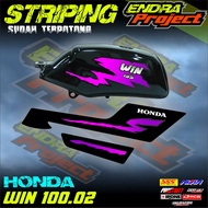 HONDA WIN 100 VARIATION STRIPING TRANSPARENT STICKER MOTIF LIST 02 ALREADY CUT