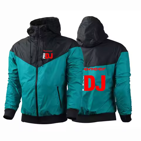 2025 DJ Pioneer PRO Print 2025 Spring Autumn Five-color Windbreaker Patchwork Casual Men's Popular T