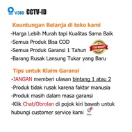 V380 CCTV BULB Indoor Dual Camera HD Wi-Fi BULB PTZ Dual Lens Audio Security Camera