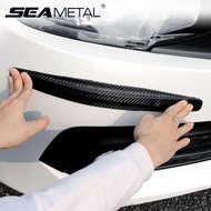 Carbon Fiber Car Front Lip Protector Anti Scratch Univesal Auto Body Bumper Protection Sticker Accessories