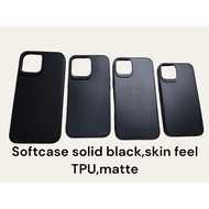 IPHONE PREMIUM softcase SOLID black (matte) for IP13MINI, IP13, IP13PRO, IP13PROMAX, IP14, IP14PRP, 