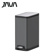JAVA - 20公升長方形不鏽鋼腳踏垃圾桶 - 鈦金灰色 (JH-8866TG-20L)