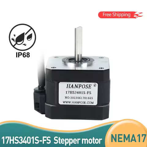 1PCS captive 4-lead 17HS3401S-FS 4401-FS 8401-FS 1.5A 40N.CM for Motor in automatic feeder Nema17 St