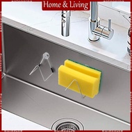 AOTO Magnetic Sponge Holder for Kitchen Sink Stainless Steel Drain Rack Dish Drainer