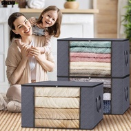 SIRENU Clothes Storage Bins, 35L/60L/90L Non-woven Fabric Foldable Storage Box, Sundries Organizer D