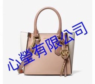 滿千免運 MICHAEL KORS kris 蝙蝠包 手提 斜背 mk 小號 粉白色 ❆心瑩有限公司❆