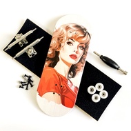 36mm Pro Fingerboard Set Dek Kayu Roda Cnc Trak A2 Profesional Untuk Papan Skate Jari