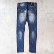 Philipp Plein Jeans Distressed Stretch Size 29 celana denim ripped