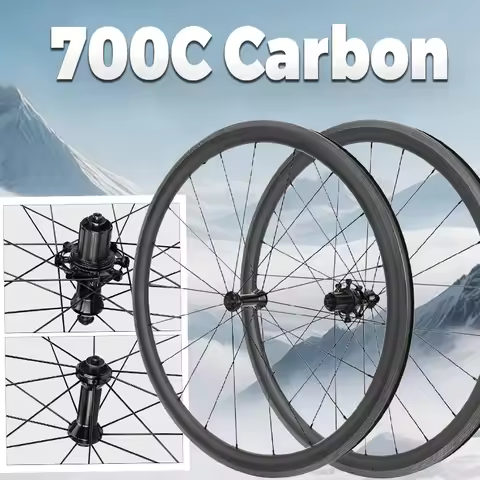 700c Road Carbon Wheels Road Bike 700c Wheelset Rim Brake V Brake Bicycle Wheels for Superteam CSC W
