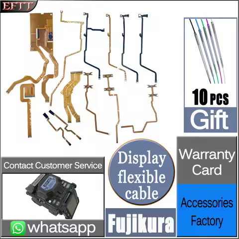 FSM-80S 70S 70R for Fujikura Fiber Optic Fusion Splicer X/Y Field Flat Cable LED LCD Display Screen 
