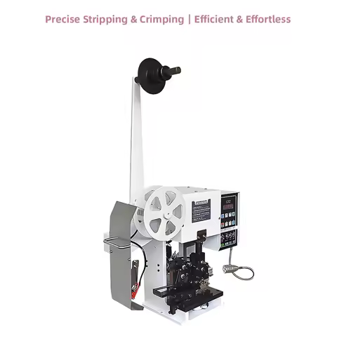 Automatic High Precision Cable Terminal Striping Crimping Machine for AWG36-AWG20 with Integrated Ho