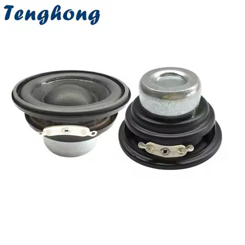 Tenghong 2pcs 2 Inch Mini Subwoofer 52MM 20 Core Bluetooth Speakers 4/8Ohm 10W Portable Audio Bass S
