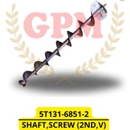 SHAFT, SCREW (2ND,V) Back stand FOR DC 93 / 5T131-6851-2 Combine Harvester Spare Parts