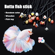 Betta Fish Stick Wooden Fish Trainning Stick Flaring Stick Toy Interactive Betta Stick Toy For Fish 