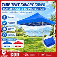 Canopy Cover Waterproof Kain Kanopi Kanvas Khemah Pasar Malam Heavy Duty Outdoor Portable Tarp 2x2 2