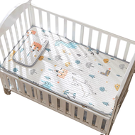 Baby Summer Sleeping Mat Latex Summer Baby Available for Kindergarten Kids Patchwork Mattress Ice Silk Breathable Natural