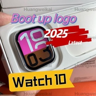 latest AMOLED  2025 logo  watch 10 47mm  smart watch wireless charging bluetooth calls  sport smart 