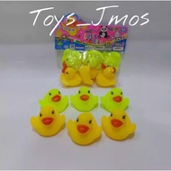 1 SET OF 6 BATH DUCK TOYS RUBBER DUCK TOYS