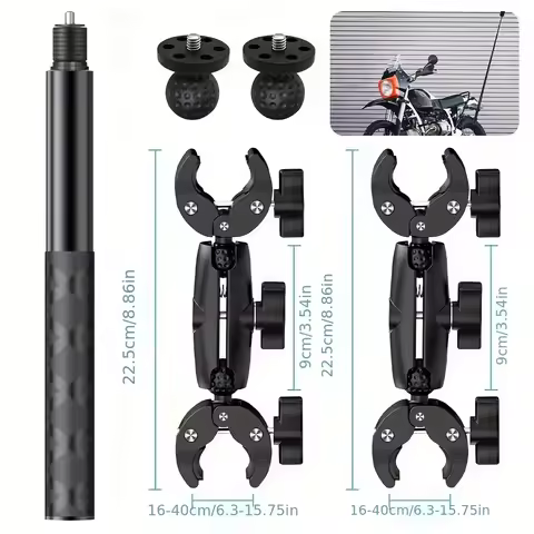 For Insta360 x2 x3 x4 x5 Motorcycle Bike Mount Selfie Stick for Insta 360 x2 x3 x4 x5 Moto Monopod H
