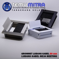 Aluminum Grommet for meeting table cable cover 8 x 8 cm, Meeting Table Cable Hole Box, Table Cable P