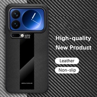 Casing for Xiaomi 17 Pro Max 5G Xiomi 17ProMax Phone Case Leather Acrylic Carbon Fiber Soft Silicone