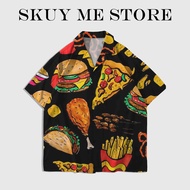 KEMEJA SKUY Food Art Fashion Print Shirt | SK024