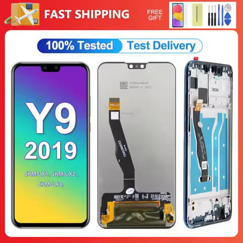 For HUAWEI Y9 2019 6.5''For Enjoy 9 Plus JKM-LX1 LX2 LX3 AL00 LCD Display Touch Screen Digitizer Ass