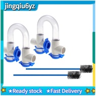 【J&U】2Pack 3/4In Standard Condensate Trap with 16In Cleaning Brush PVC Transparent U Trap for HVAC S
