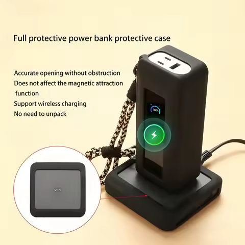 Soft Silicone Case for Anker Prime 26k 300W Charger /for Anker Prime 150W Charging Dock Portable Pow