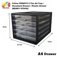 Felton 5 Tier Document Drawer / Tray Plastic Drawer FDD8575 [READY STOCK]
