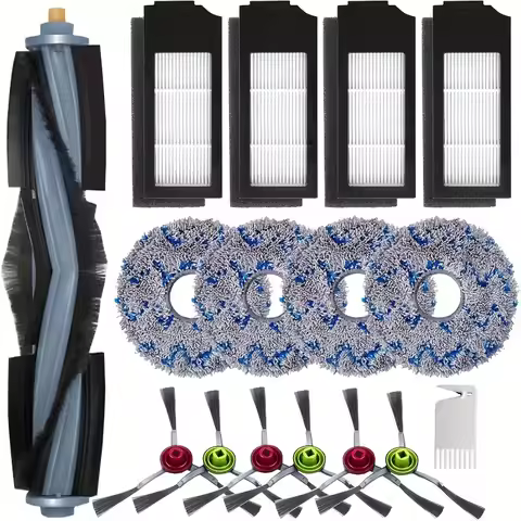 16 Replacement Parts For ECOVACS DEEBOT X1 OMNI, Turbo, T10, T20 Omni, T20/T20 Max/T20 Pro Vacuum Cl