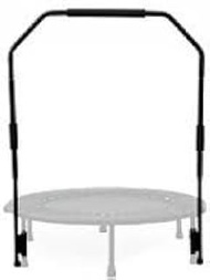 MXL MaXimus Life Mini Trampoline Adjustable Handle Bar | 40 Inch Round Trampoline | Black Metal Fram