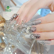 T&O 5pcs 's Eye Glitter Nail Enhancement Charms Butterflies Assortment Resin 3d Nail Art Decoration 