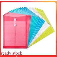 6 pcs file tali A4 Size Rope Document File A4 Envelope File Transparent File String File