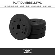 Dumbbell Plate Wannalife PVC Barbell/ | Dumbbell Plate Barbell 1kg 1.5kg 2kg 2.5kg 3kg 3.5kg | Weigh