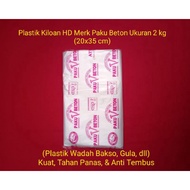 HD Plastic Kiloan Concrete Nail Brand Size 2 kg (L = 35 cm, L = 20 cm) Contents 100 Sheets