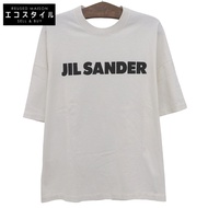 Jil Sander Logo Oversized Cotton T-Shirt, Men's, White, Size L, JSMU707045